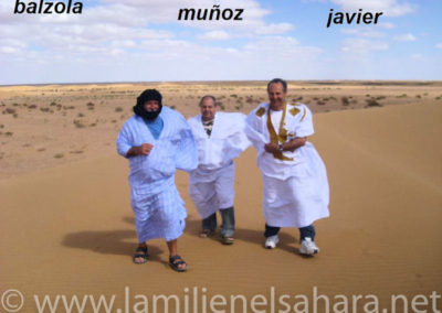 034.- Iñaki Balzola, Javier y Muñoz. Viaje al Sáhara, 2008