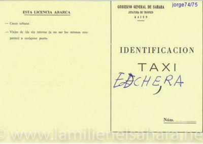 011.- Licencia taxi Edchara.
