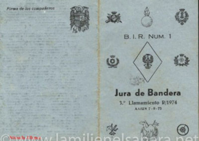 014.- Menu Jura Bandera BIR 1-1974 (ext.).