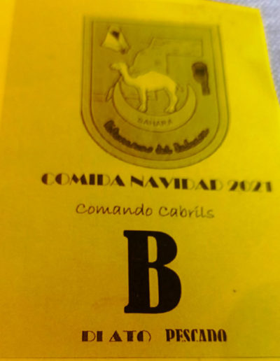 155.- Comida Navidad, Comando Cabrils.