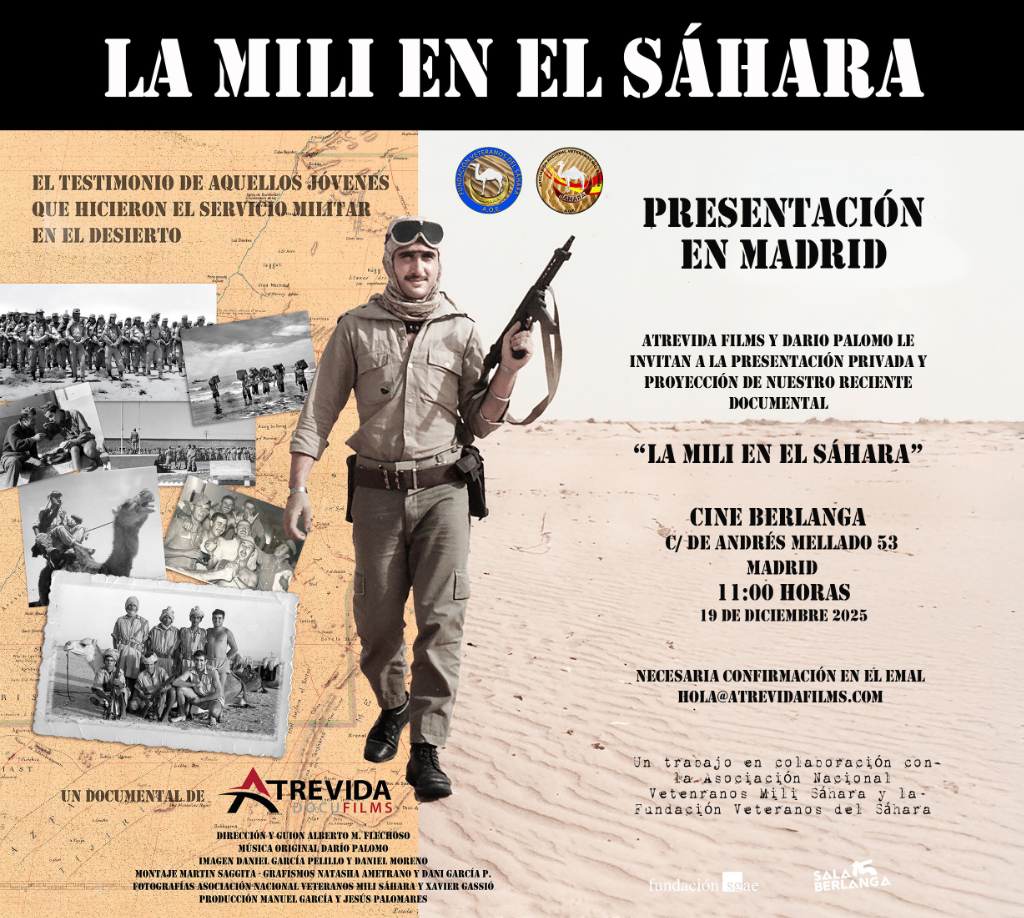 Presentación en Madrid del documental «La Mili en el Sahara»